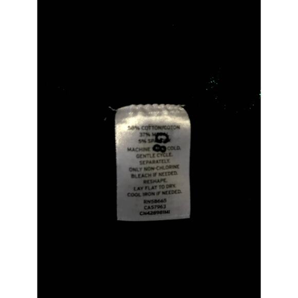 Caslon Womens Black Knit Roll Tab Sleeve Open Front Cardigan Sweater Size XS - Picture 6 of 7